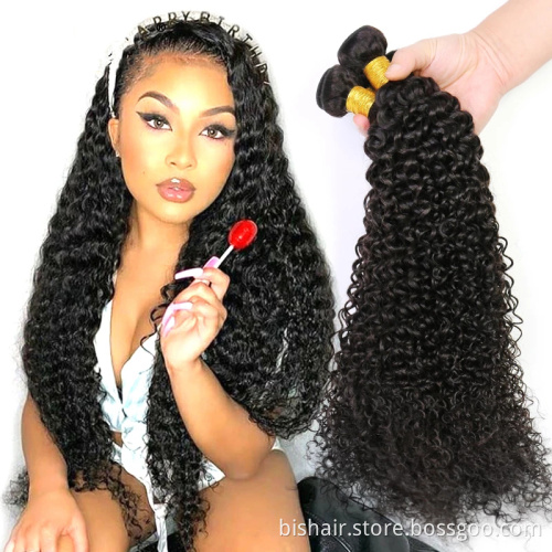 7A Great Brazilian Kinky Curly Hair Wave No Tangle No Shed For Black Color